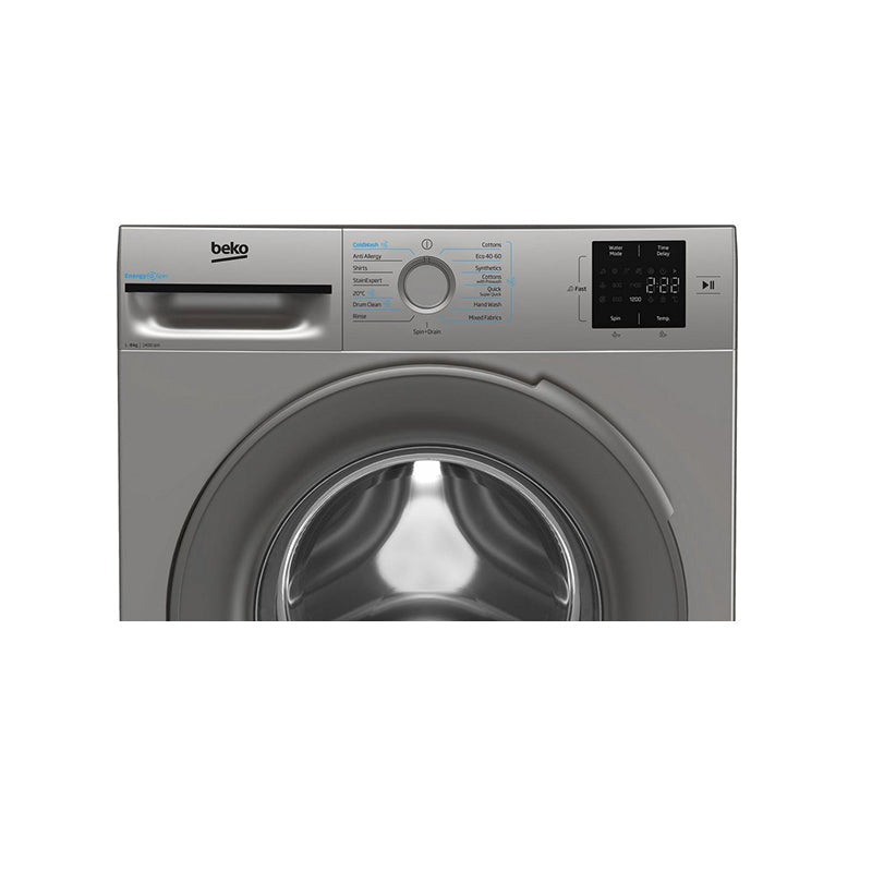 Beko BMN3WT3841S 8kg 1400 Spin Washing Machine Silver