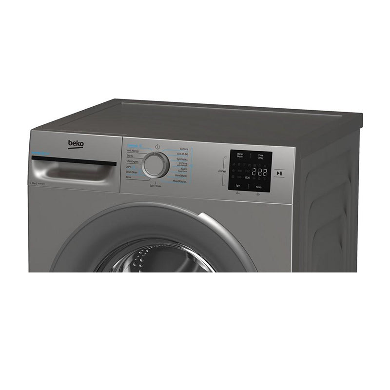 Beko BMN3WT3841S 8kg 1400 Spin Washing Machine Silver